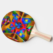Een Versierde Ping Pong Bat Tafeltennisbatje (Zijkant)