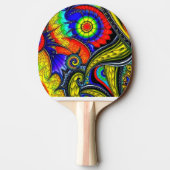 Een Versierde Ping Pong Bat Tafeltennisbatje (Achterkant)