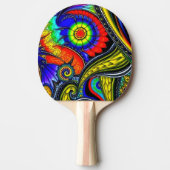 Een Versierde Ping Pong Bat Tafeltennisbatje (Voorkant)