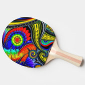 Een Versierde Ping Pong Bat Tafeltennisbatje (Zijkant)