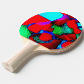 Een Versierde Ping Pong Bat Tafeltennisbatje (Voorkant Gekanteld)