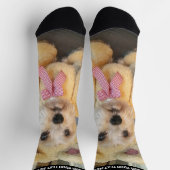 Één Verticale Foto en Tekst op Bovenkant - het Zel Sokken (Top)