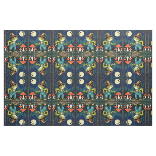 Een Vertrouwde Pad Heks Foeragerend 's Nachts Stof (Fat Quarter)