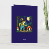 Een Vertrouwde Padheks die 's Nachts Foerageert Feestdagen Kaart (Achterkant)