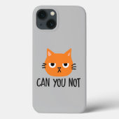 Een vervelende kat kan je niet schelen. Case-Mate iPhone case (Achterkant)