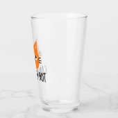 Een vervelende kat kan je niet schelen. glas (Links)