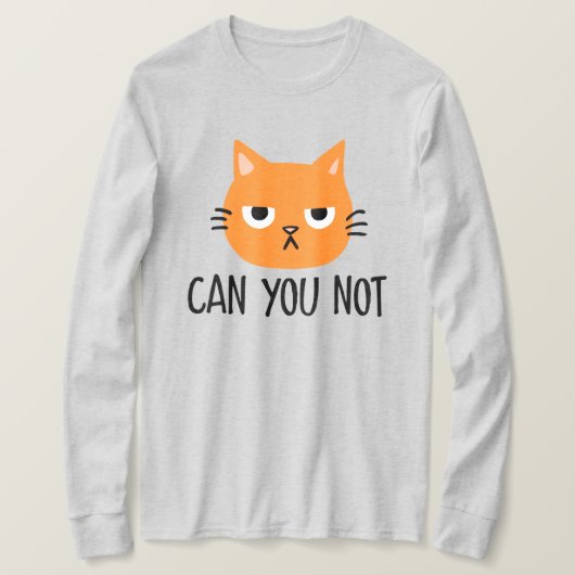 Een vervelende kat kan je niet schelen. t-shirt (Design voorkant)