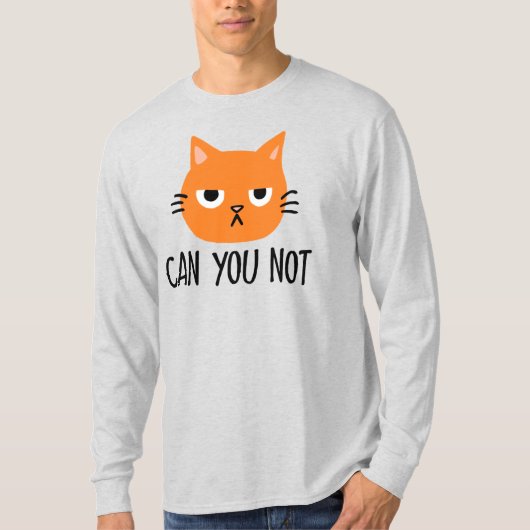 Een vervelende kat kan je niet schelen. t-shirt (Voorkant)