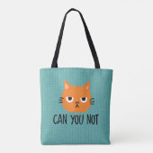 Een vervelende kat kan je niet schelen. tote bag (Achterkant)