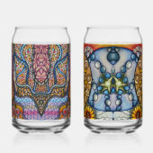 Een verward paar blikvorm glas (Links)