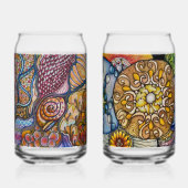 Een verward paar blikvorm glas (Achterkant)