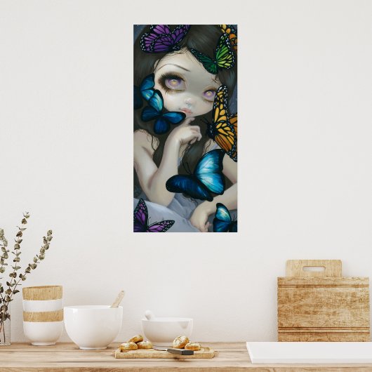 Een verwarring van de vlindervaring van de Wings A Poster (Keuken)