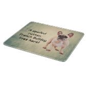 Een verwende rotte Franse buldog leeft Snijplank (Hoek)