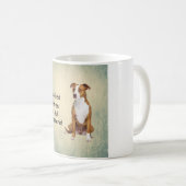 Een verwende rotte pitbull leeft hier koffiemok (Voorkant rechts)