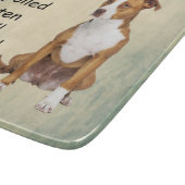 Een verwende rotte pitbull leeft hier snijplank (Hoek)