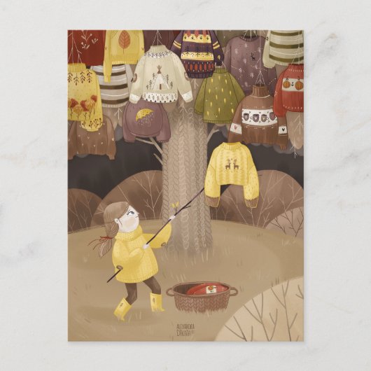 Een verzamelaar van gezellige truien van Alexandra Briefkaart (Voorkant)