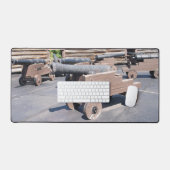 Een verzameling kanonnen bureaumat (Keyboard & Muis)