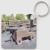 Een verzameling kanonnen sleutelhanger (Achterkant)