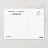 Een verzorger gebed - Briefkaart (Achterkant)