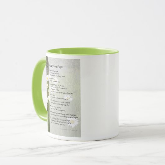 Een verzorger gebed - Mok (Voorkant links)