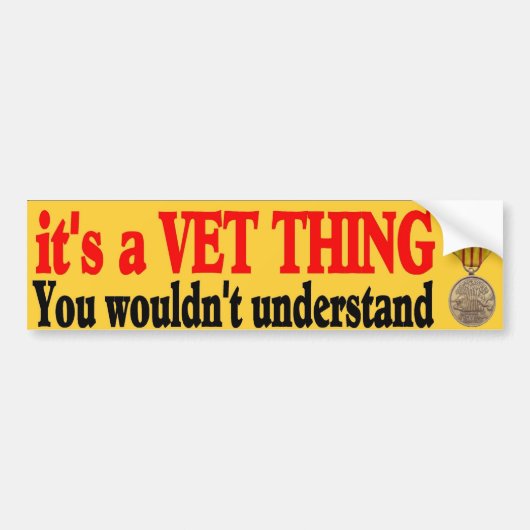 een vet ding bumpersticker (Voorkant)