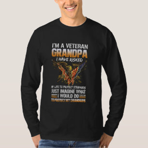 Een veteraan opa om mijn kleinkinderen te bescherm t-shirt