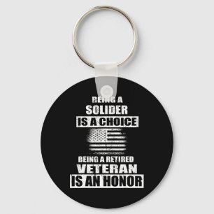 Een veteraan US Army Soldier Independence Veter Sleutelhanger