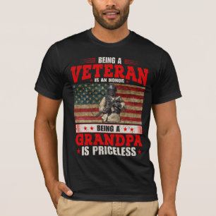 Een veteraan zijn is een eer om opa te zijn is PRI T-shirt