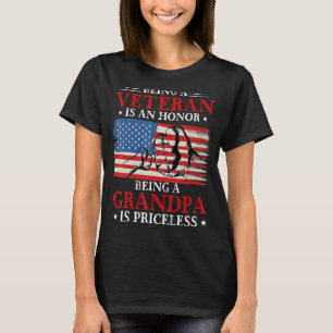 Een veteraan zijn is een eer om opa te zijn is PRI T-shirt