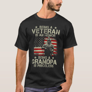 Een veteraan zijn is een eer om opa te zijn is PRI T-shirt
