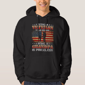 Een veteraan zijn is een eer opa is vrij 3 hoodie