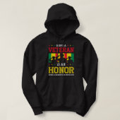 Een Veteraan zijn is een Honor die opa is Pri Hoodie (Design voorkant)