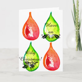 Een vette kerst! Wenskaart Feestdagen Kaart