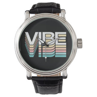 Een vibe Shift Retro Mood Typografie Horloge