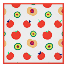 Een vibrant design voor appelmodellen perfect poster