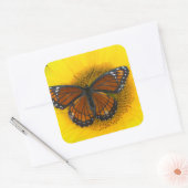 Een Viceroy vlinder | Limenitis Archippus Vierkante Sticker (Envelop)