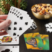 Een Viceroy-vlinder op bloemen Pokerkaarten (Insitu)