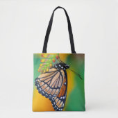 Een Viceroyvlinder op Bloemen Tote Bag (Voorkant)