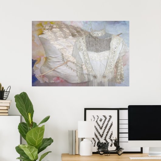 Een Victoriaans afdruk Poster (Thuiskantoor)