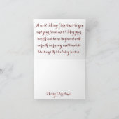 Een Victoriaans kerst gevouwen vakantie Kaart (Binnen)