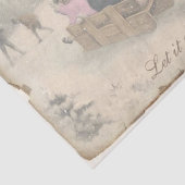 Een Victoriaans kerstbekroonde Ride van de Carefre Tissuepapier (Detail)