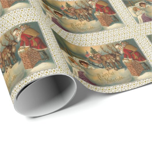 Een Victoriaans kerstcadeautje met Joyful Yuletide Cadeaupapier (Rol Hoek)