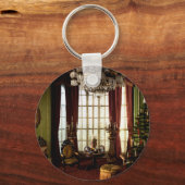 Een victoriaans kerstfeest - aanpasbare sleutelhan sleutelhanger (Voorkant)