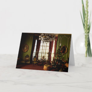 Een Victoriaans kerstfeest - Blank Wenskaart Kaart