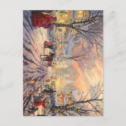 Een Victoriaans kerstfeest Briefkaart (Voorkant)