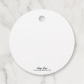 Een Victoriaans kerstfeest - favoriete tassen Bedankjes Labels (Achterkant)