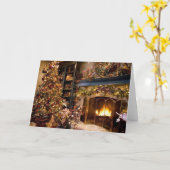 Een victoriaans Kerstfeest Kaart (Gele Bloem)