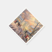 Een Victoriaans kerstfeest Servet (Hoek)