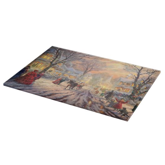 Een Victoriaans kerstfeest Snijplank (Hoek)