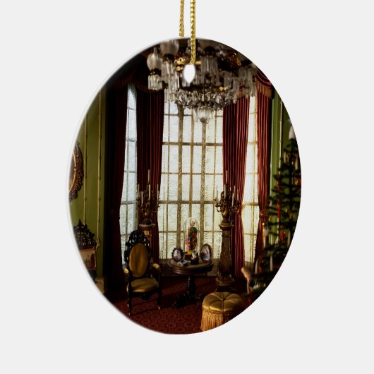 Een Victoriaans kerstfeest -  versiering Keramisch Ornament (Rechts)